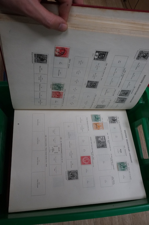 A collection of stamp albums to include Canada, Egypt and India